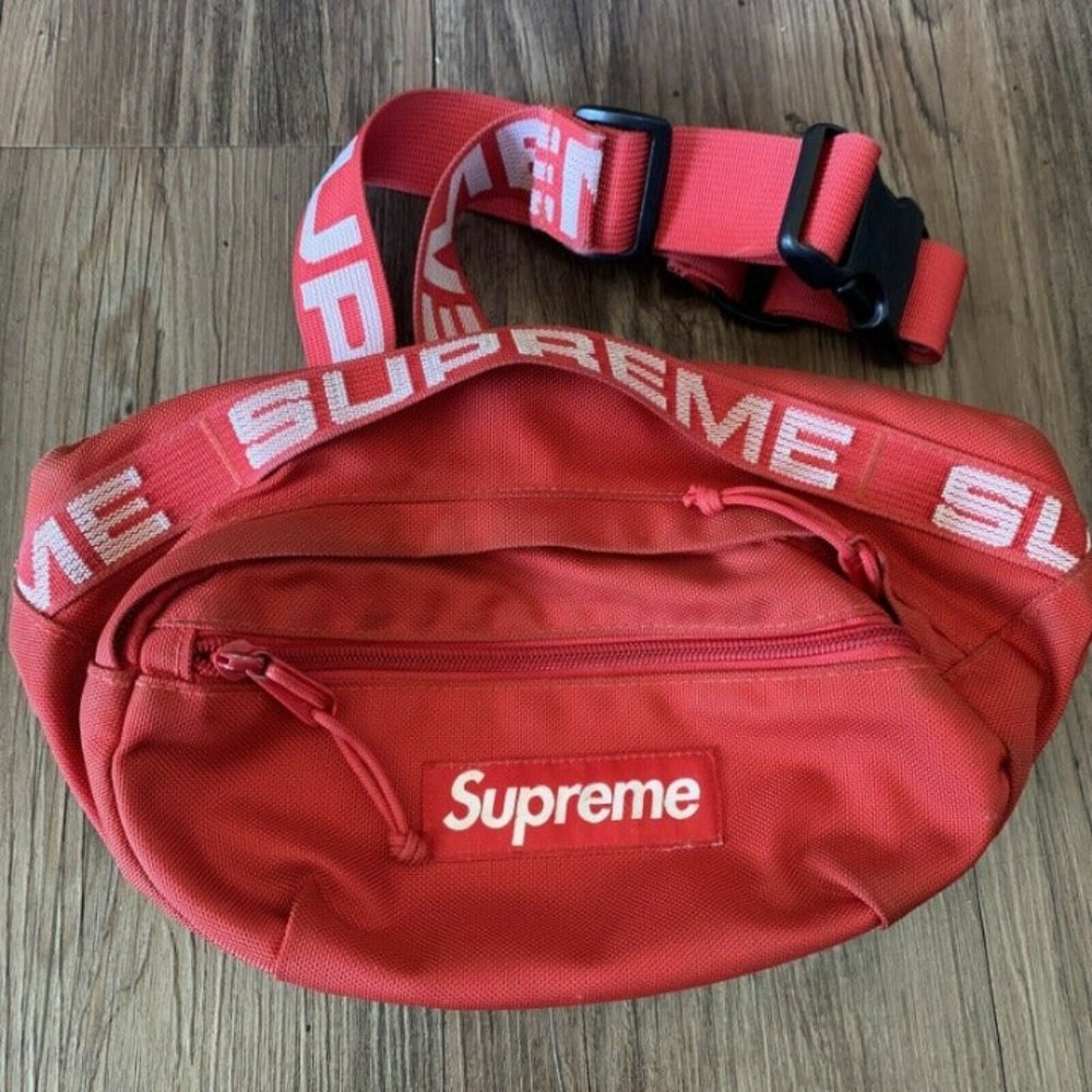 Supreme SS18 Red Waist Bag Fanny Pack Cordura backpack money pouch FW18 travel